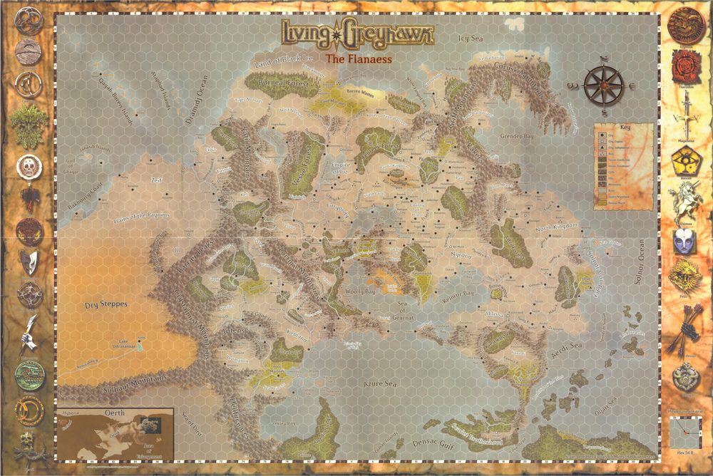 A map of the Flanaess